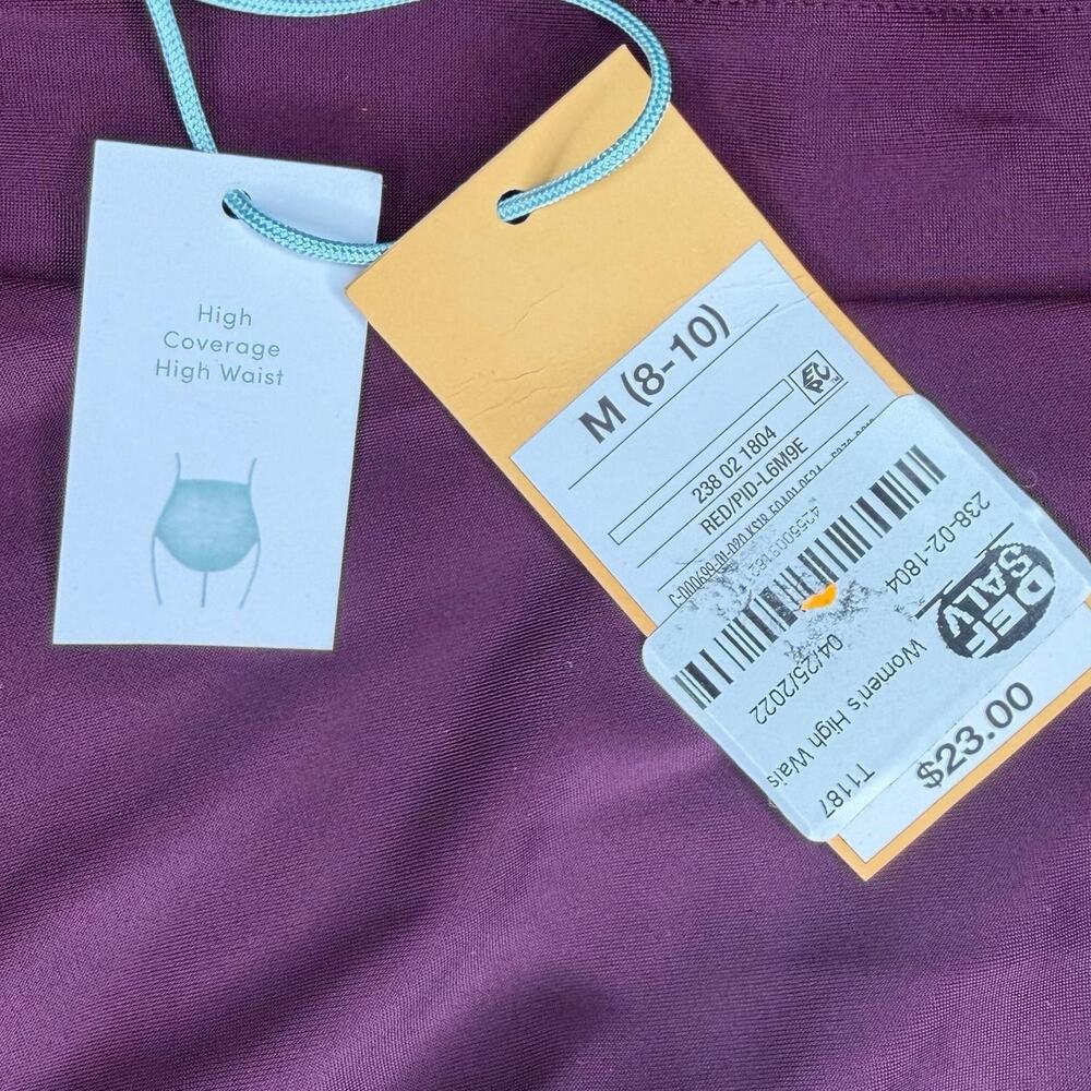 NWT Kona Sol High Coverage High Waist Bikini Bottom Size M - Picture 4 of 4